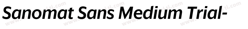 Sanomat Sans Medium Trial字体转换